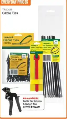 SuperCheap Auto Tridon Cable Ties offer