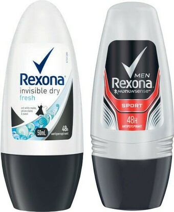 Coles Rexona Antiperspirant Roll On Deodorant 50mL offer