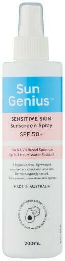 Sun Genius Sensitive Skin Sunscreen Spray SPF50+ 200mL*