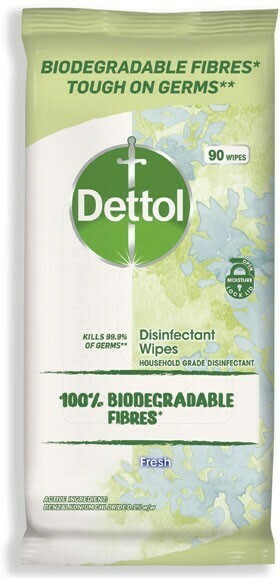 Coles Dettol Biodegradable Multipurpose Wipes 90 Pack offer