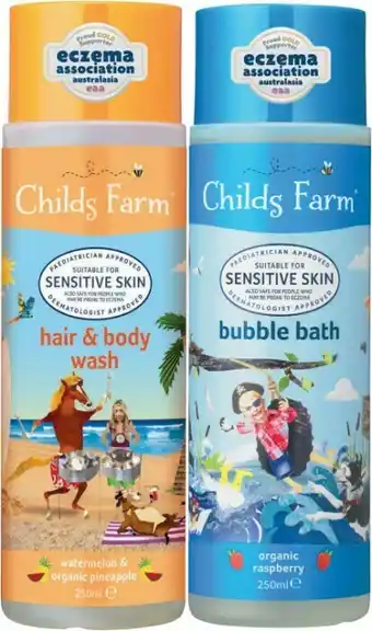 Coles Childs Farm Bubble Bath or Hair & Body Wash 250mL offer