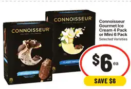 IGA Connoisseur Gourmet Ice Cream offer