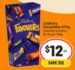 IGA Cadbury Favourites Selected Varieties offer