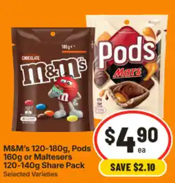 IGA M&M's Pods Mars offer
