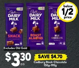 Drakes Cadbury Block Chocolate offer