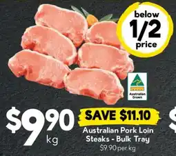 Drakes Australian Pork Loin Steaks - Bulk Tray offer
