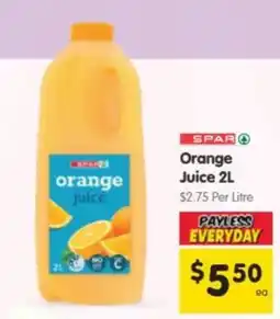 Spar Spar Orange Juice offer