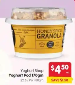 Spar Yoghurt Shop Yoghurt Pod offer