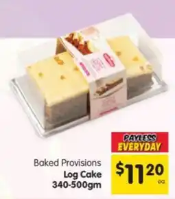 Spar Baked Provisions Log Cake offer