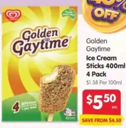 Spar Golden Gaytime Ice Cream Sticks offer