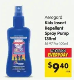 Spar Aerogard Kids Insect Repellent Spray Pump offer
