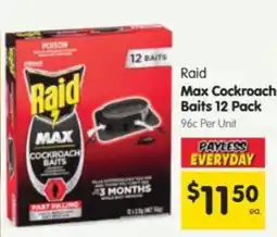 Spar Raid Max Cockroach Baits offer