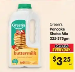 Spar Green's Pancake Shake Mix offer