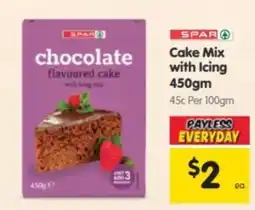 Spar Spar Chocolate Flavoured Cake with Icing Mix offer