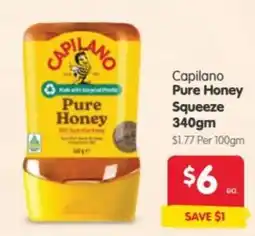 Spar Capilano Pure Honey Squeeze offer