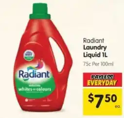 Spar Radiant Laundry Liquid offer