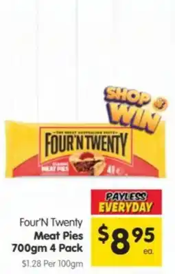 Spar Four'n Twenty Meat Pies offer