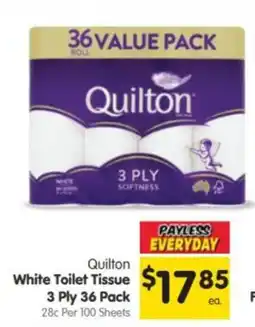 Spar Quilton White Toilet Tissue offer