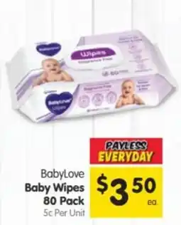 Spar BabyLove Baby Wipes offer