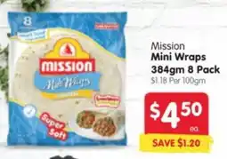 Spar Mission Mini Wraps offer