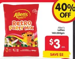Spar Allen's Retro Party Mix offer
