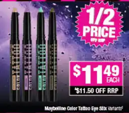 Direct Chemist Outlet Maybelline Color Tattoo Eye Stix Variants offer