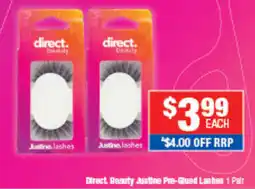 Direct Chemist Outlet Direct Beauty Justine Pre-Glued Lashes offer