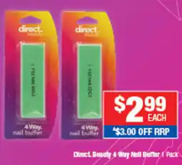 Direct Chemist Outlet Direct Beauty 4 Way Nail Buffer offer