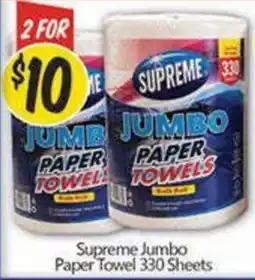 NQR Supreme Jumbo Paper Towels offer