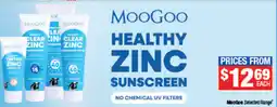 Direct Chemist Outlet MooGoo Healthy Zinc Sunscreen offer