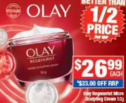 Direct Chemist Outlet Olay Regenerist Micro Sculpting Cream offer