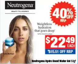 Direct Chemist Outlet Neutrogena Hydro Boost Water Gel offer