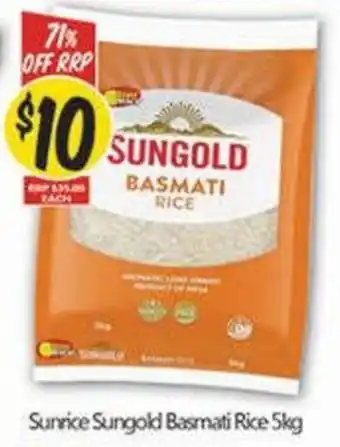 Sungold Basmati Rice