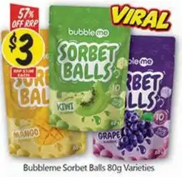 NQR Bubbleme Sorbet Balls Varieties offer