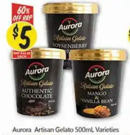 NQR Aurora Artisan Gelato Varieties offer