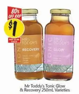 NQR Mr Toddy's Tonic Glow & Recovery offer