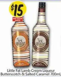 NQR Little Fat Lamb Cream Liqueur Butterscotch & Salted Caramel offer