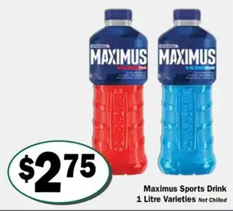 Maximus Sports Drink 1 Litre Varieties