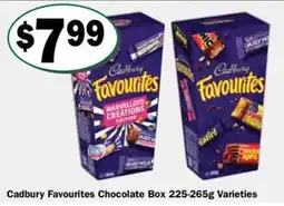 Friendly Grocer Cadbury Favourites Chocolate Box Varieties offer