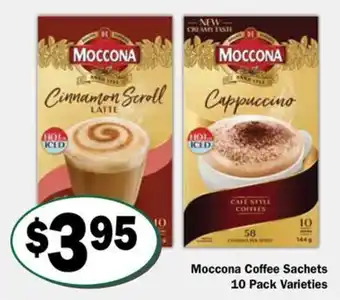 Moccona Coffee Sachets 10 Pack Varieties