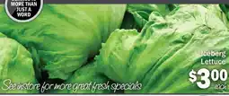 Friendly Grocer Iceberg Lettuce offer