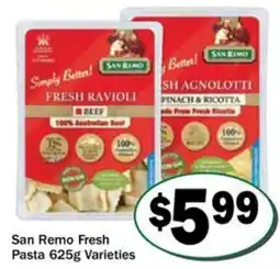 Friendly Grocer San Remo Fresh Pasta Varieties offer