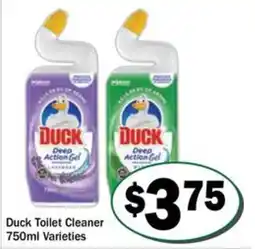 Friendly Grocer Duck Toilet Cleaner 750ml Varieties offer