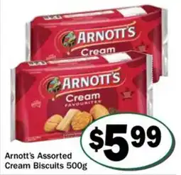 Friendly Grocer Arnott's Assorted Cream Biscuits offer