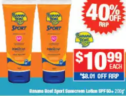 Direct Chemist Outlet Banana Boat Sport Sunscreen Lotion offer