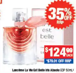 Direct Chemist Outlet Lancôme La Vie Est Belle Iris Absolu EDP offer