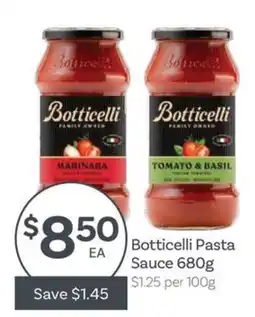IGA Botticelli Pasta Sauce offer