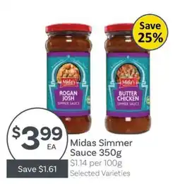 IGA Midas Simmer Sauce offer