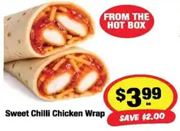 CORNETTS Sweet Chilli Chicken Wrap offer