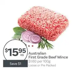 IGA Australian First Grade Beef Mince offer